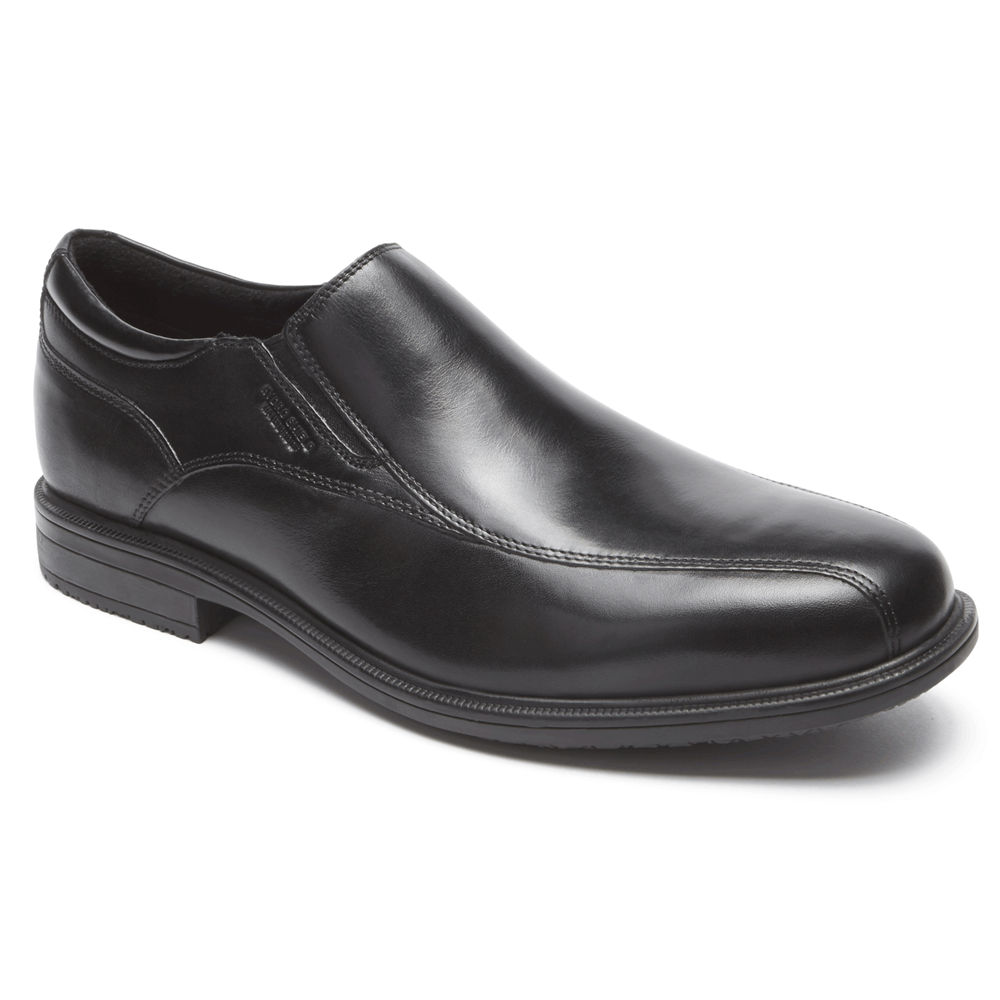 Rockport Singapore Mens Slip-On - Essential Details II Bike Toe Black - PL3480195